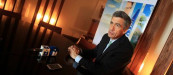 El presidente ejecutivo de Copa Airlines, Pedro Heilbron, habla durante una entrevista con Efe en Ciudad de Panamá. EFE