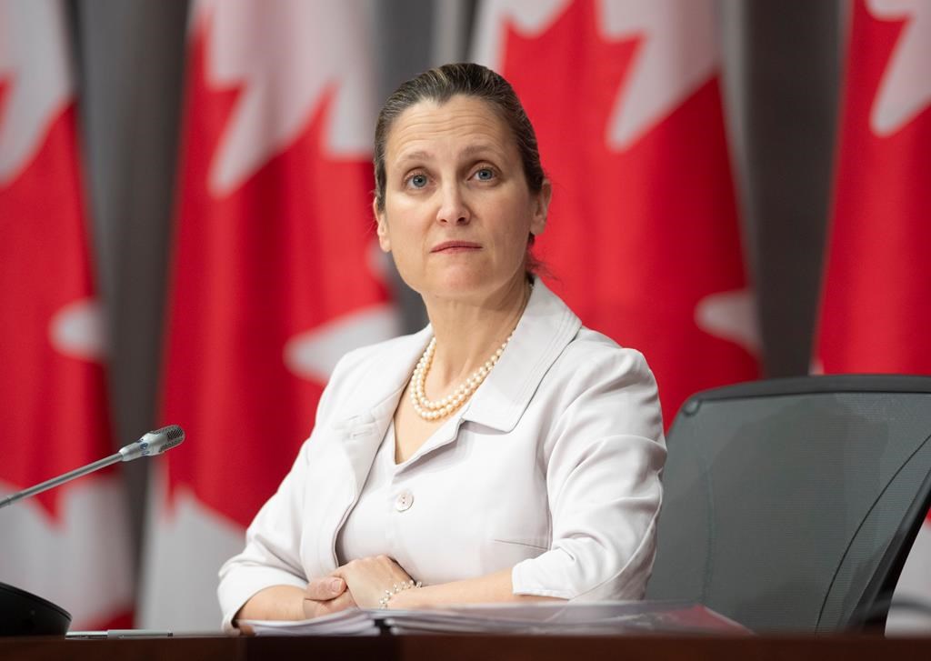 Chrystia Freeland reemplazará a Morneau como ministra de finanzas